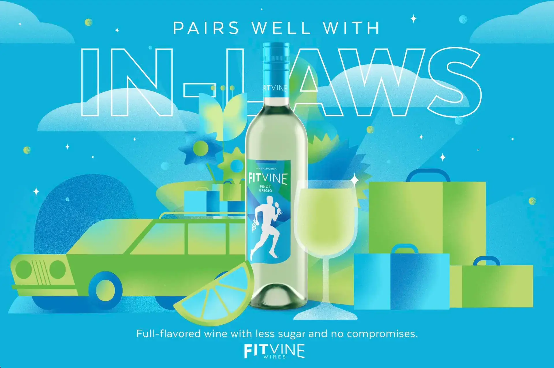 FitVine Rosé Summer Lifestyle Campaign – Brand Creative by Agency Squid