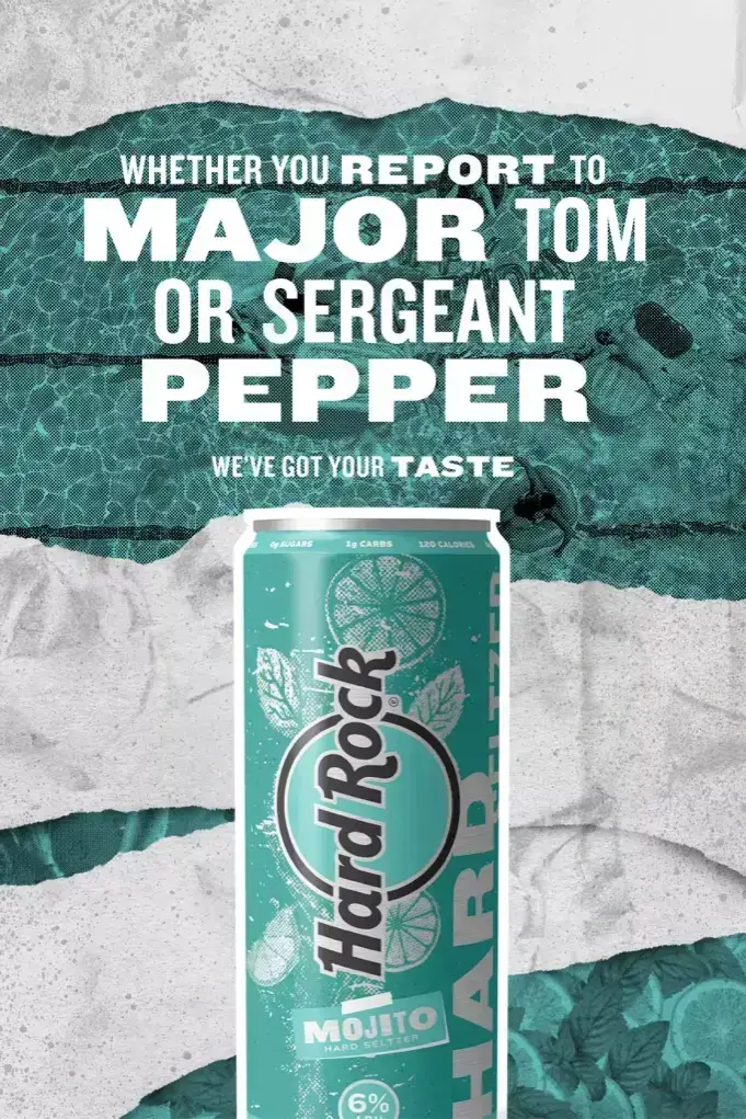 Hard Rock Hard Seltzer Brand Campaign Creative Poster