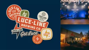 Luce Line Brewing brand development and launch creative