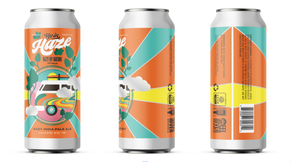 Eel River Brewing Up In Haze Hazy By Nature Packaging Design